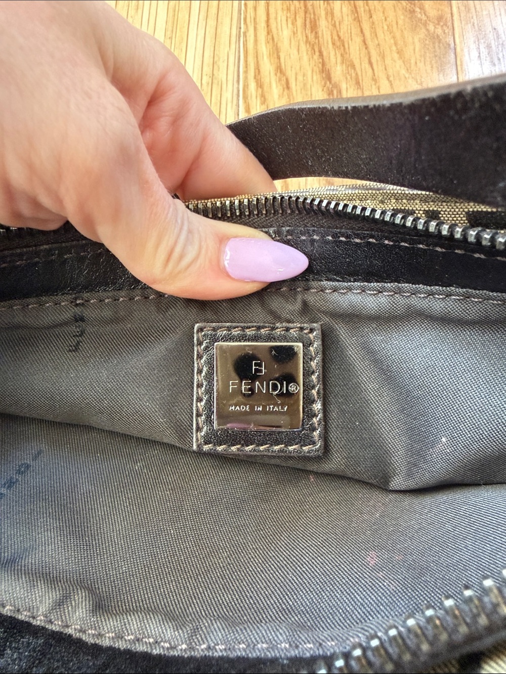 Vintage Fendi Zucchino Pochette - Picture 7 of 9